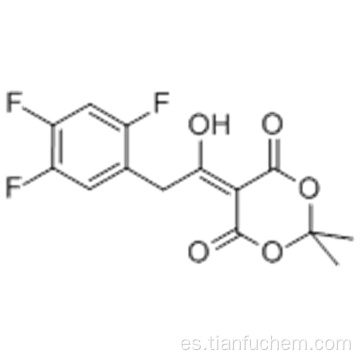 5-1-hidroxi-2- (2,4,5-trifluorofenil) etiliden-2,2-dimetil-1,3-dioxano-4,6-diona CAS 764667-64-3